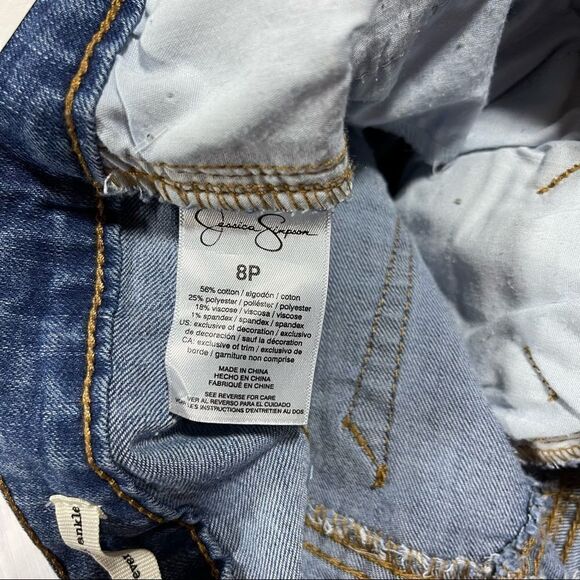 Jessica Simpson High Rise Forever Rolled Ankle Jeans - Picture 5 of 8